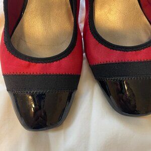 Anne Klein Sport Women's Ardmore Fabric Wedge Pump Red